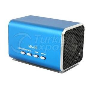 Supply card reader speaker mini speaker with FM radio and display