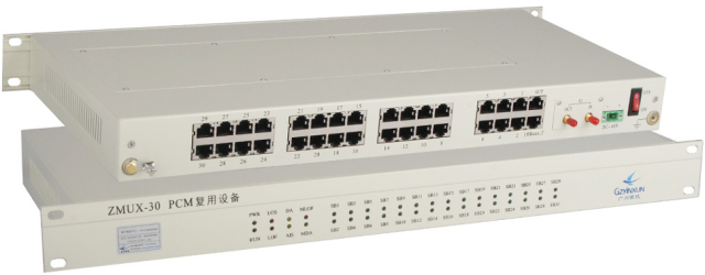 1U 30 channel Modular PCM multiplexer