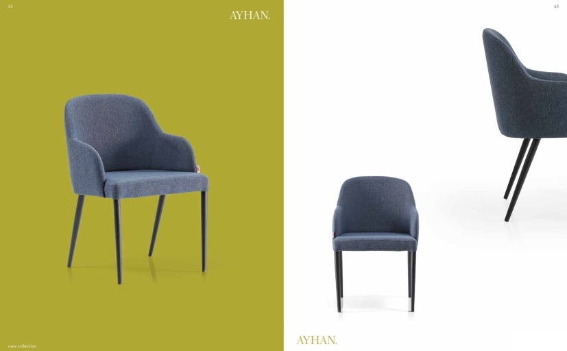 Ayhan Metal Chair with interchangeable Legs