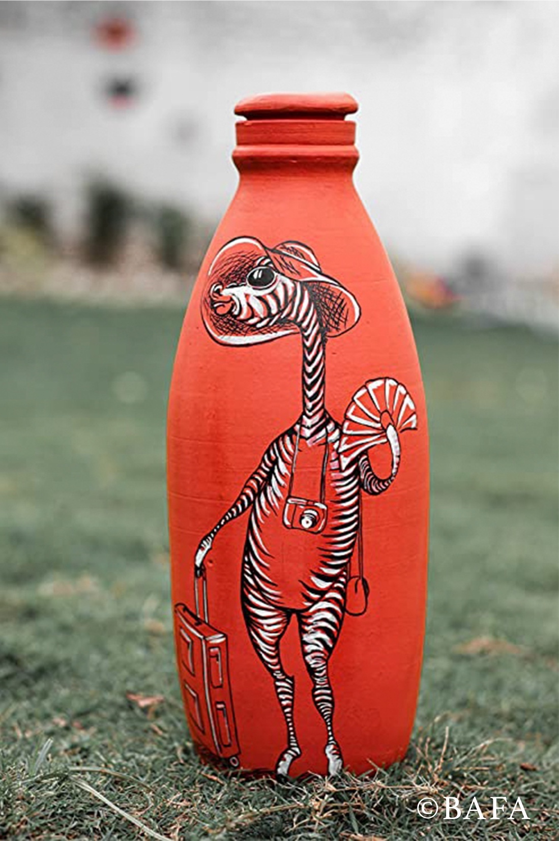 Terracotta Water Bottles for Kitchenware , Tableware, Home Decor - Happy Earth