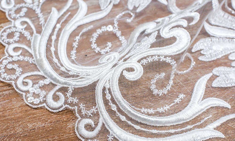 Embroidered Tulle Fabric