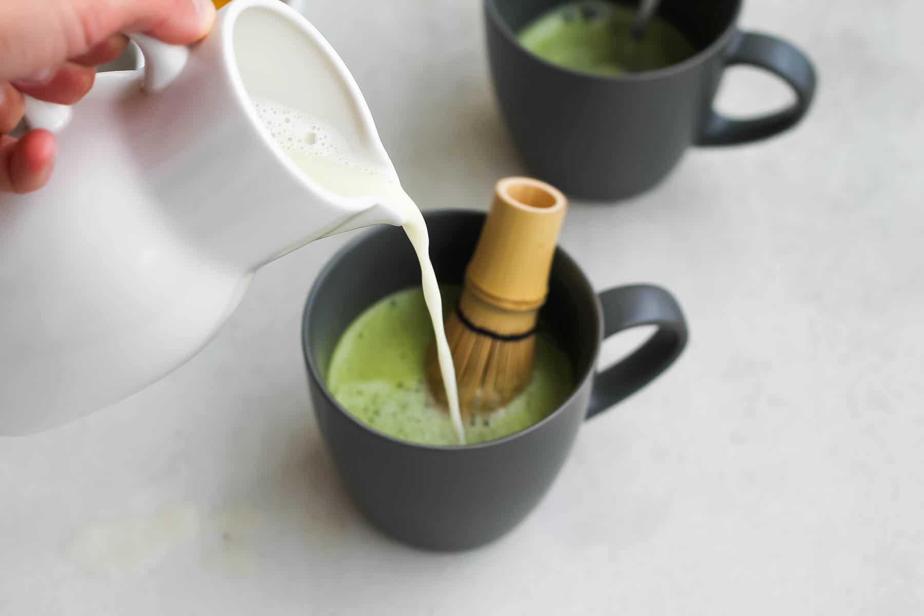 Green Tea Matcha Powder with milk