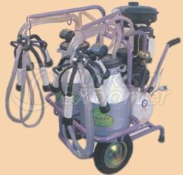 DOUBLE MILKING GROUP, DOUBLE BUCKET PORTABLE MILKING MACHINE