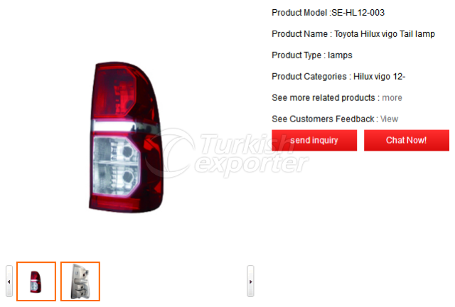 Toyota Hilux vigo Tail lamp