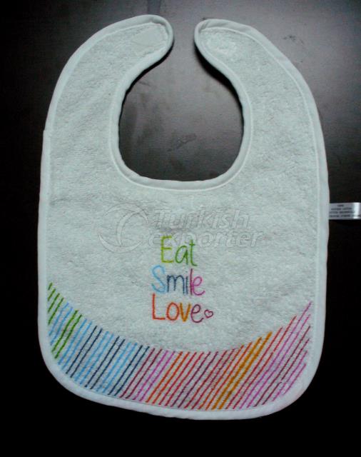 Baby bib with velcro