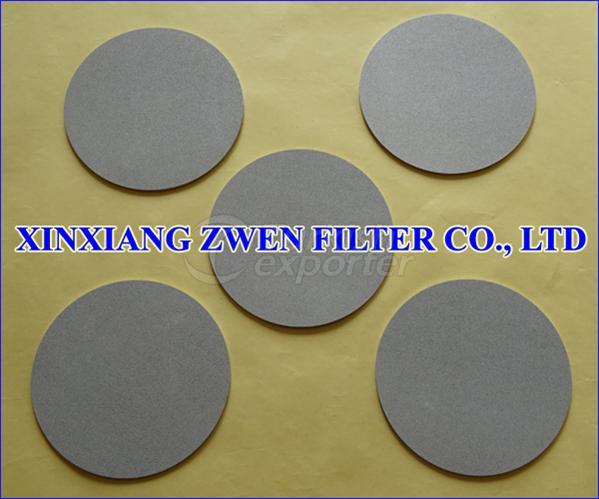 Sintered Metal Filter Disc