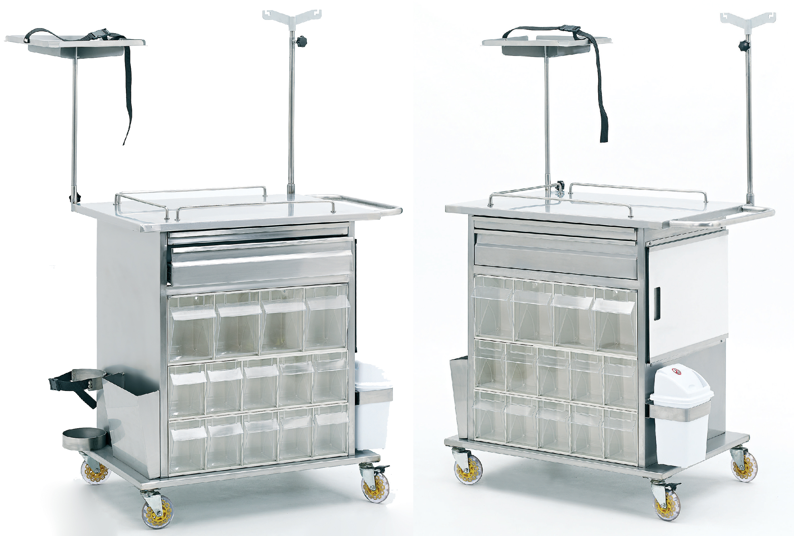 EMERGENCY AND MEDICINE-TREATMENT CART
