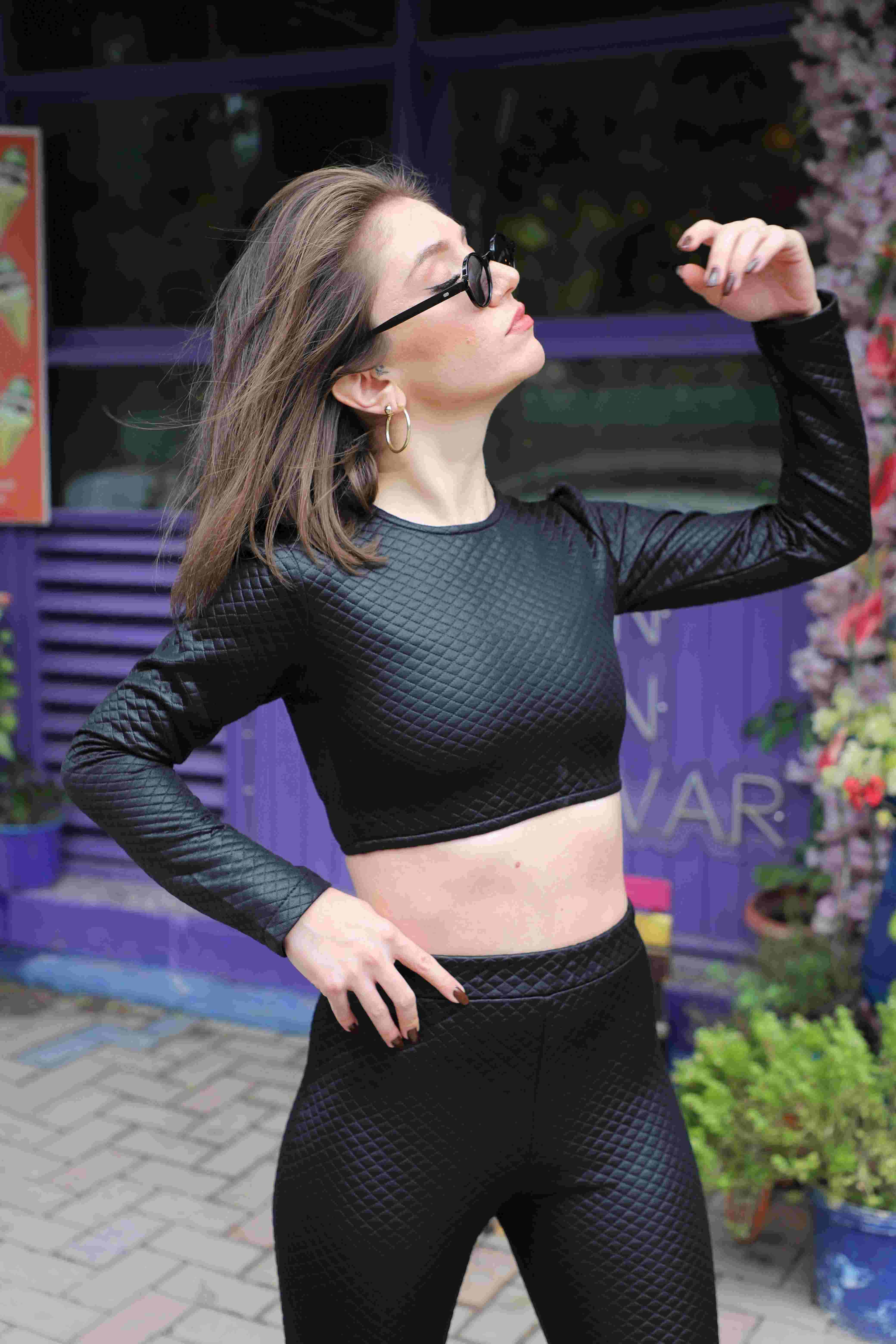 Legging court noir