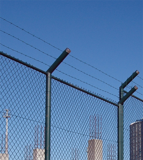 Metal Fence Posts - Framed Fence