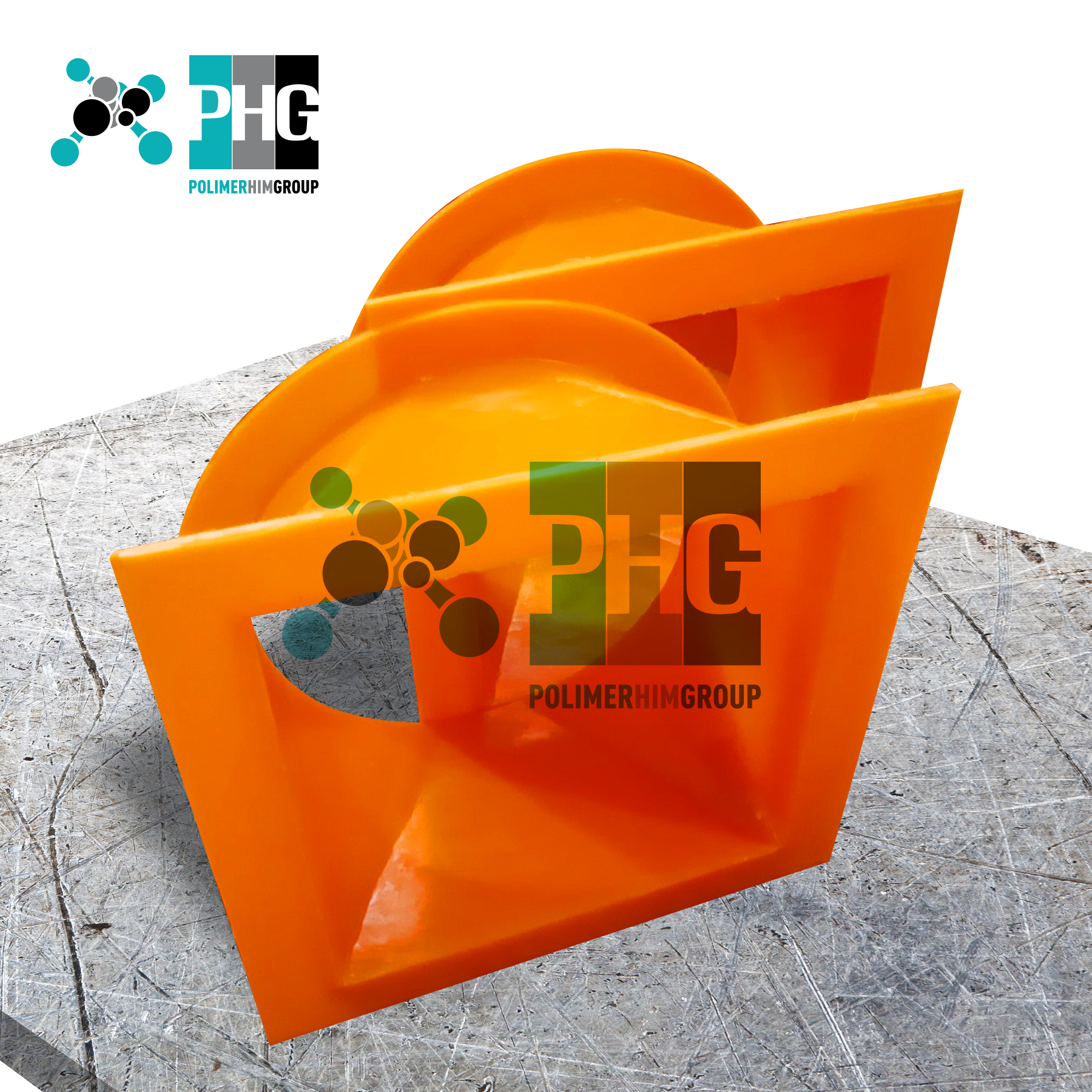 PHG - Model Input in sector PHG -200 - Polyurethane insert for sectors of self-flowing pipes