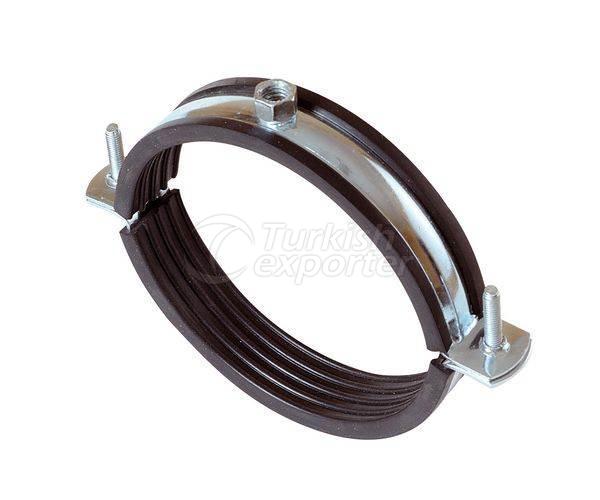 Heavy Duty Pipe Clamps With Nut & Rubber Profile