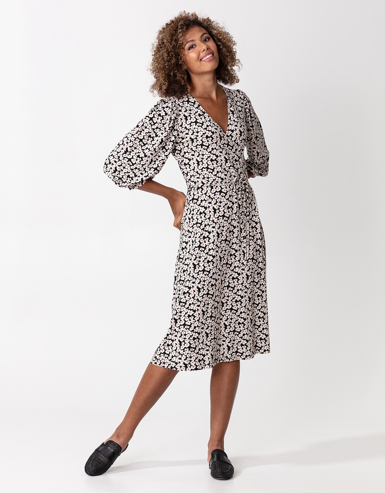Floral Print Midi Dress