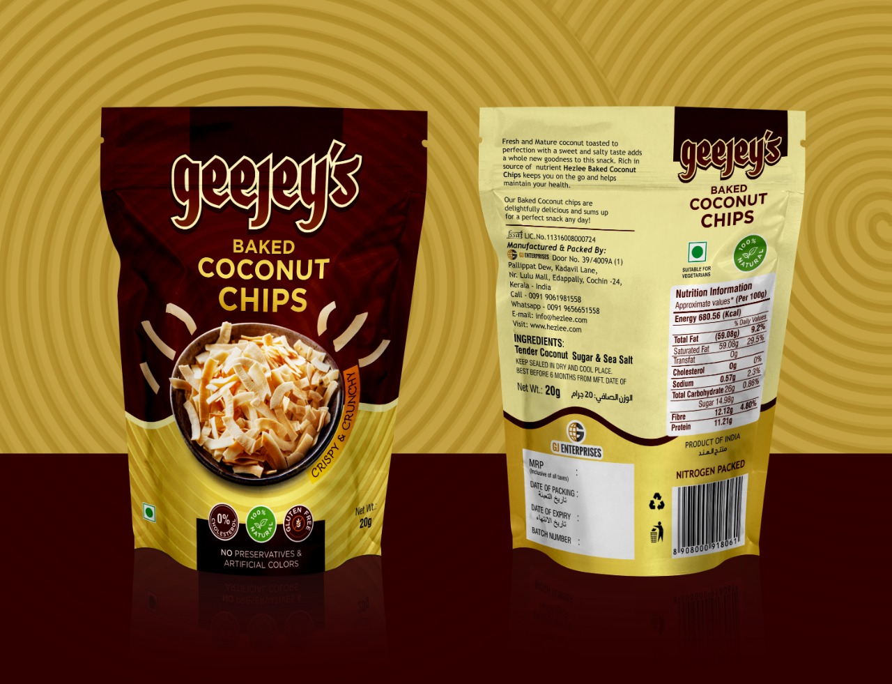 Geejeys coconut chips