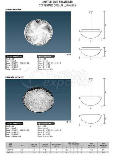 32W Pentand Circular Luminaries