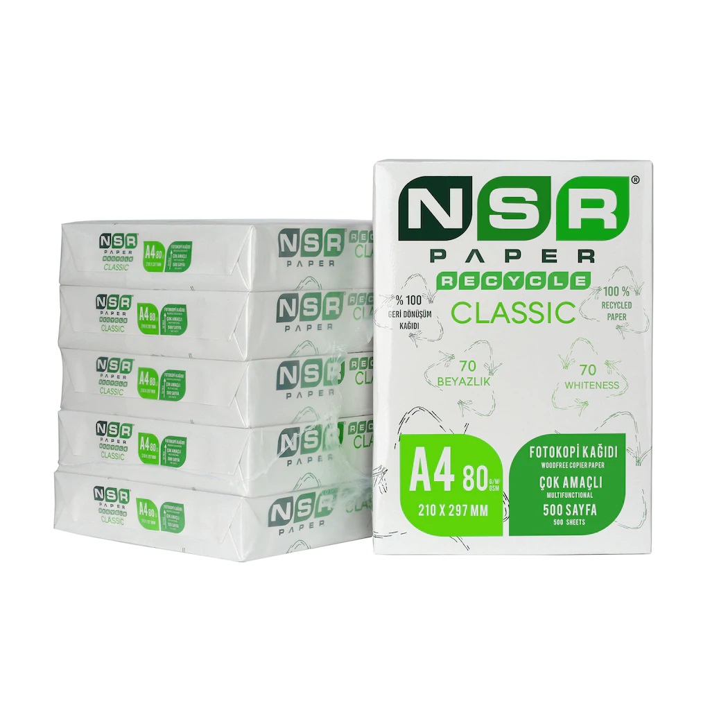 NSR PAPER RECYCLE CLASSIC " ISO 70/ CIE 55" 80 GSM