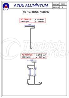 7300 Joinery Systems with Heating Isolation