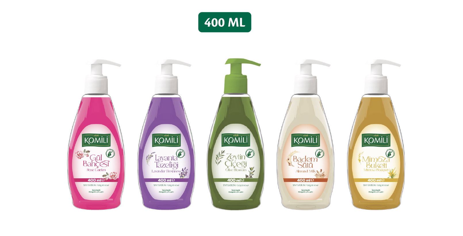 Sıvı Sabun 400 mL , 1,5 Lt , 3 Lt