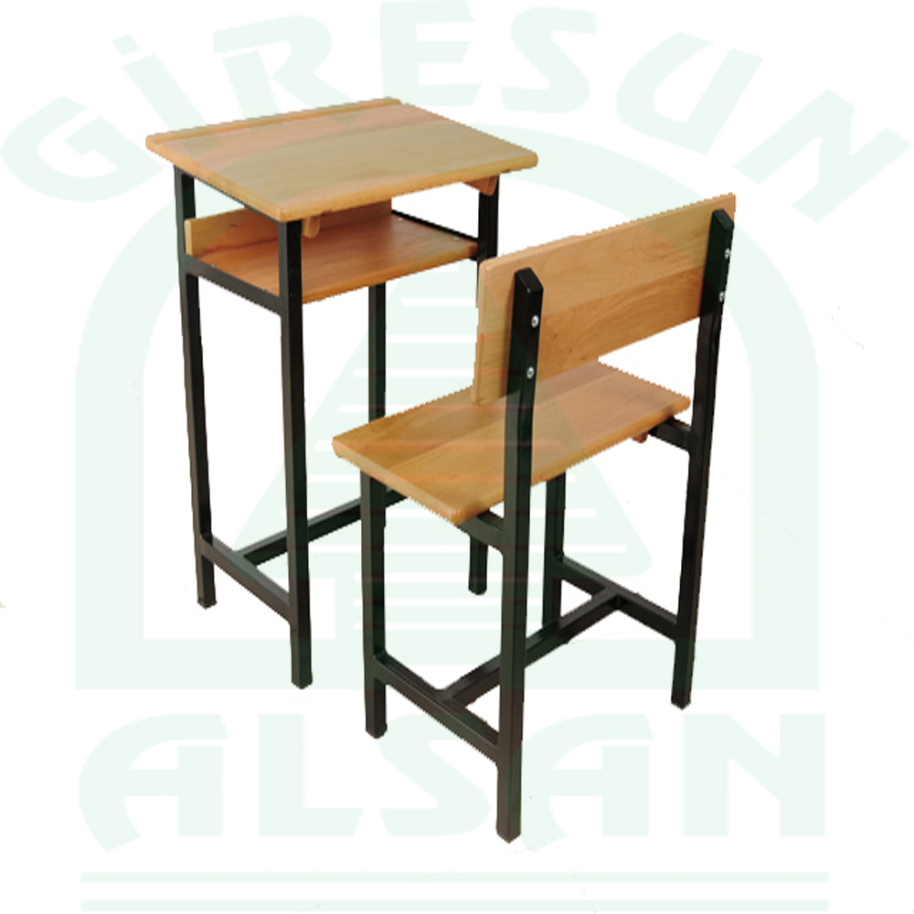 Single Classic Type Wooden School Desk