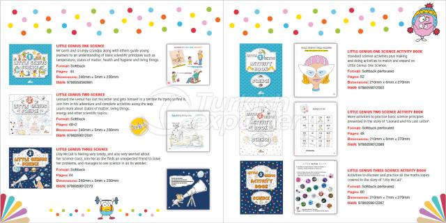 LITTLE GENIUS SCIENCE & MATHS 1 & 2 & 3 Livres éducatifs