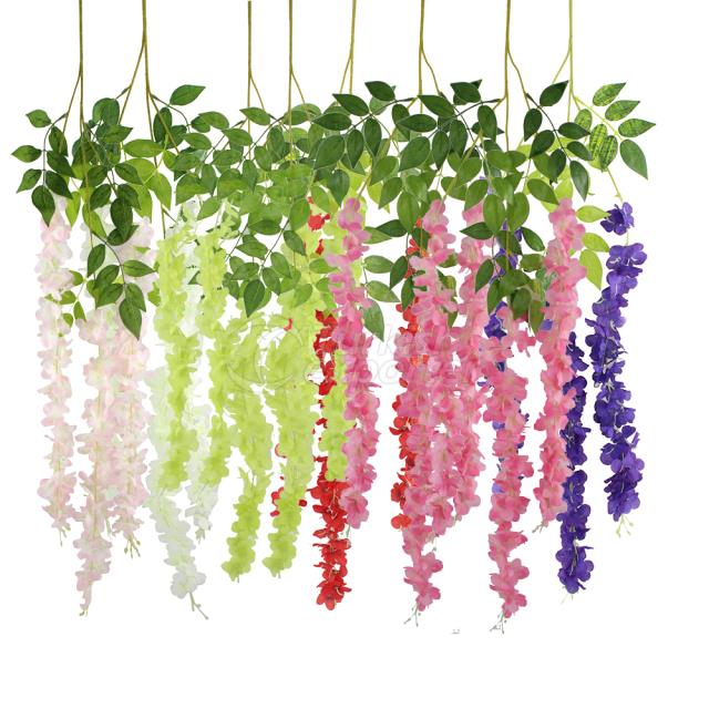 artificial flower rattan for decr