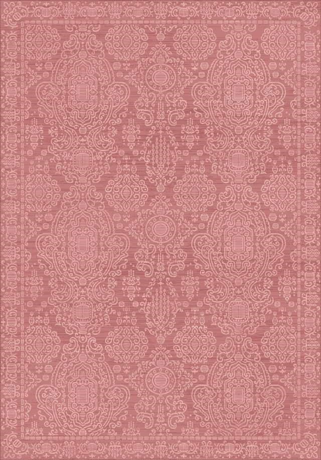 Chenille Patchwork Rug Pink