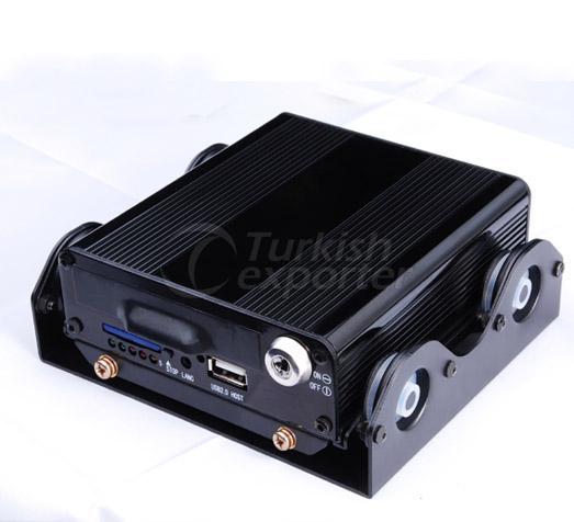 four channel H.264 D1 resolution mini car dvr with GPS for car, taxi, bus, truck