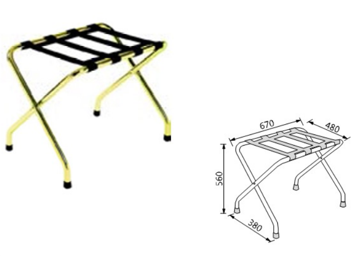  Metal Suitcase Stand