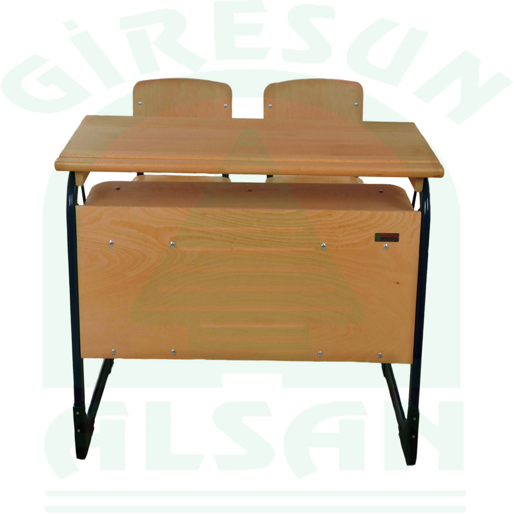 Double New Type Wooden School Desk