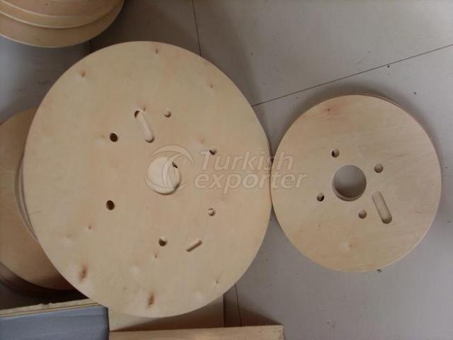 plywood cable, spools, flanges, wooden cables