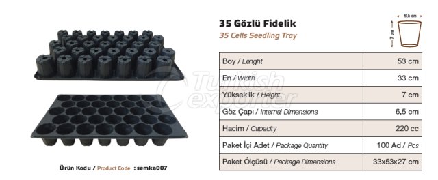 35  Cells Seeding Tray