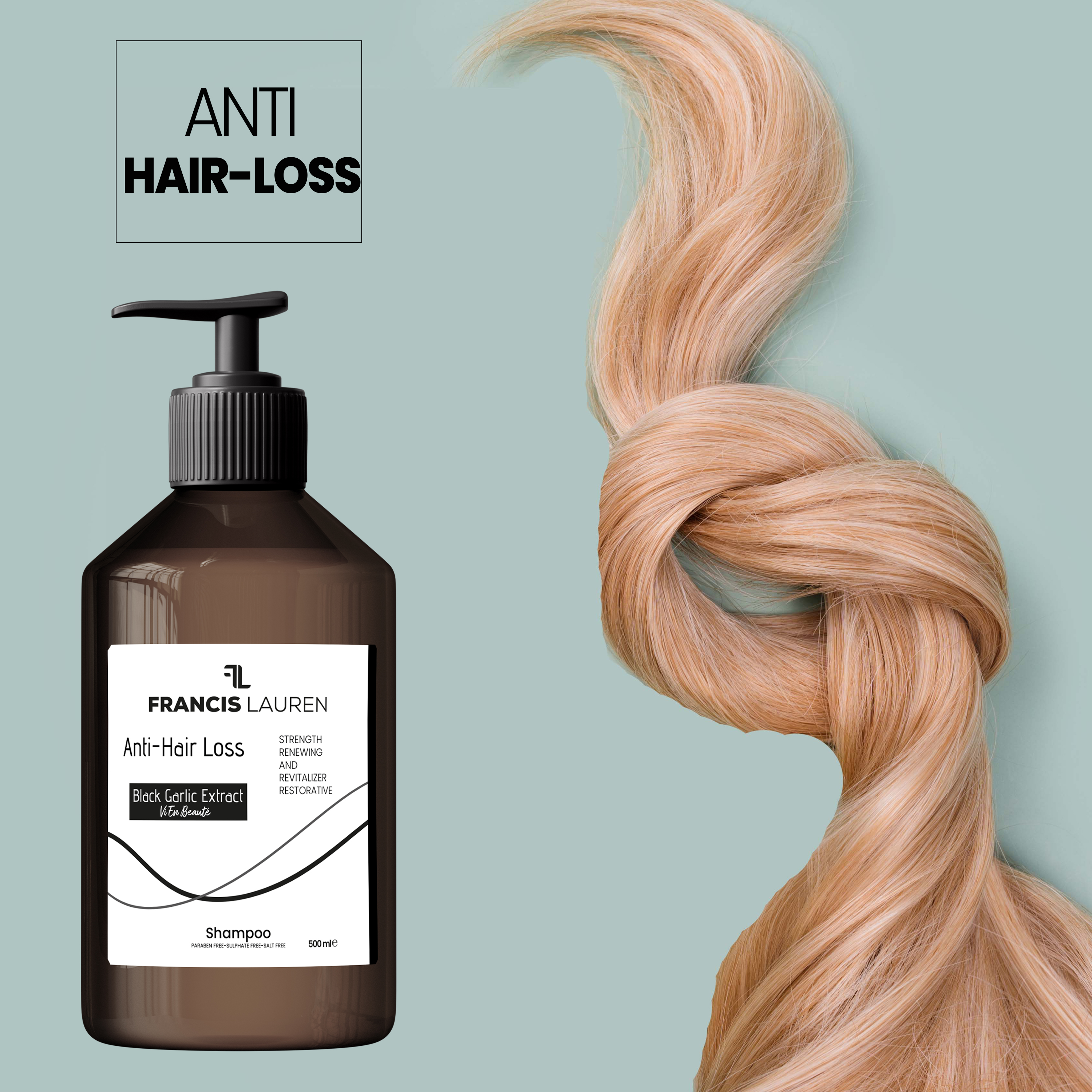 Anti Hair Loss & Black Garlic Extract Shampoo 500ml