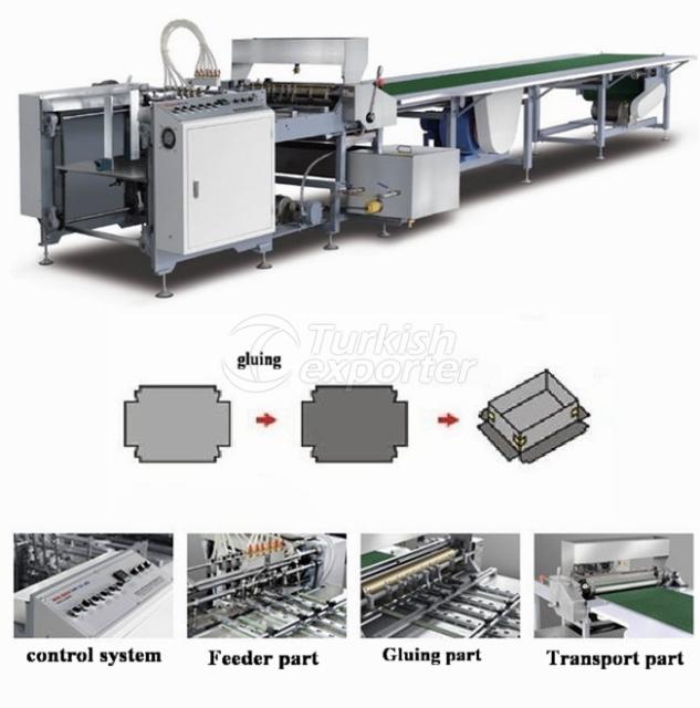 rigid box gluing machine