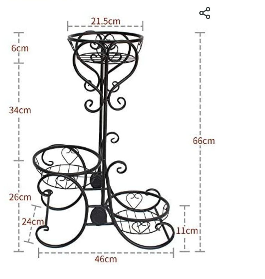 Iron Flower Stand Indoor Outdoor 