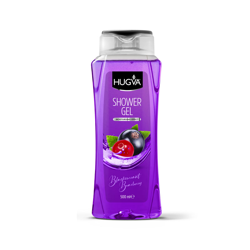 GEL DE DUCHA HUGVA FRUTOS ROJOS, COCO Y MANGO, MORANA Y OSO / 500 ML * 12