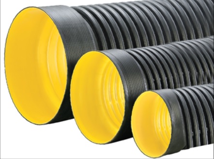 HDPE المموج الأنابيب المكسوة المكسوة المثقبة