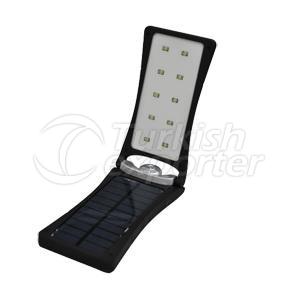 Solar charger with LED light