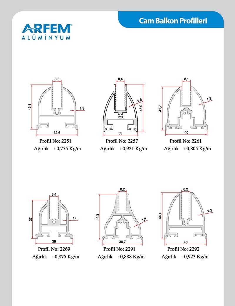 Glass Balcony Profiles