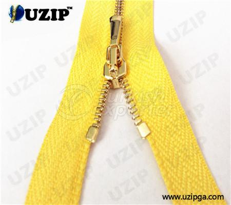 Euro-teeth metal zipper