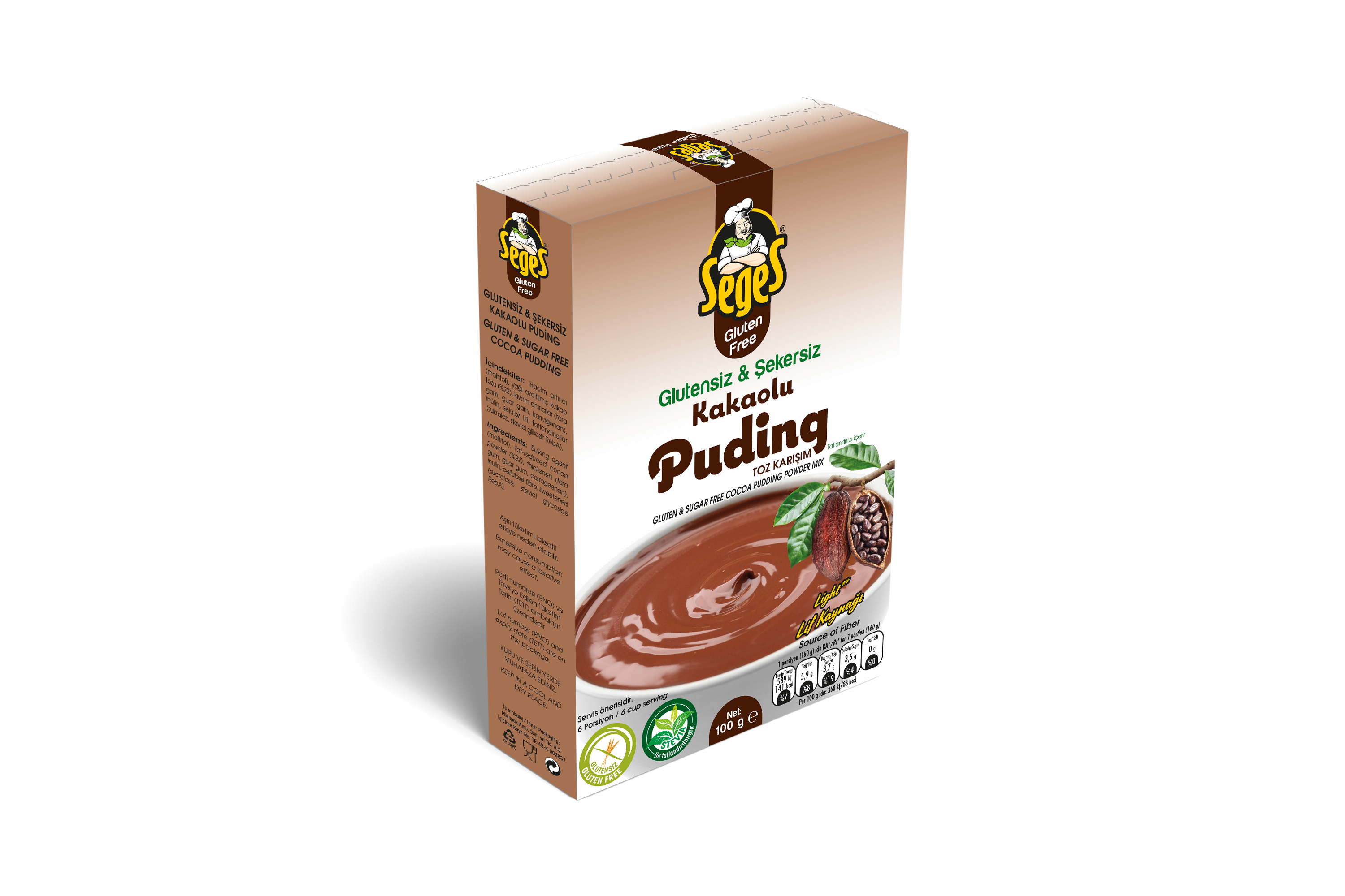 Diyabetik Kakaolu Puding