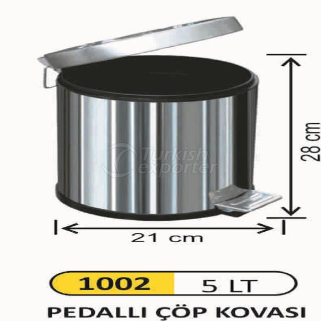 5 LT Stainless Steel Pedal bin