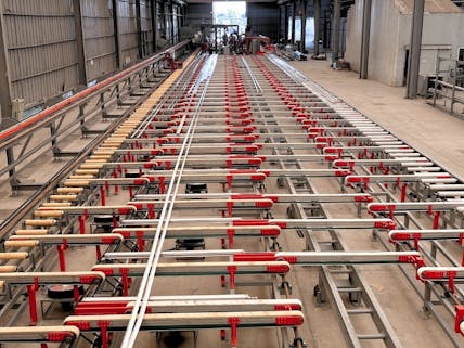 Automatic conveying and cooling systems