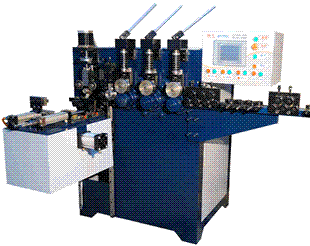 Automatic ring making machine for filter cage