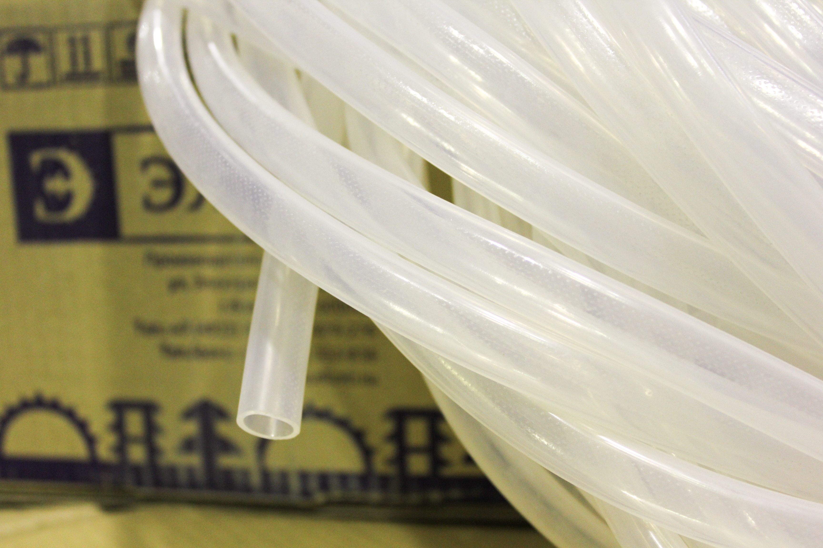 Transparent food grade silicone tubes