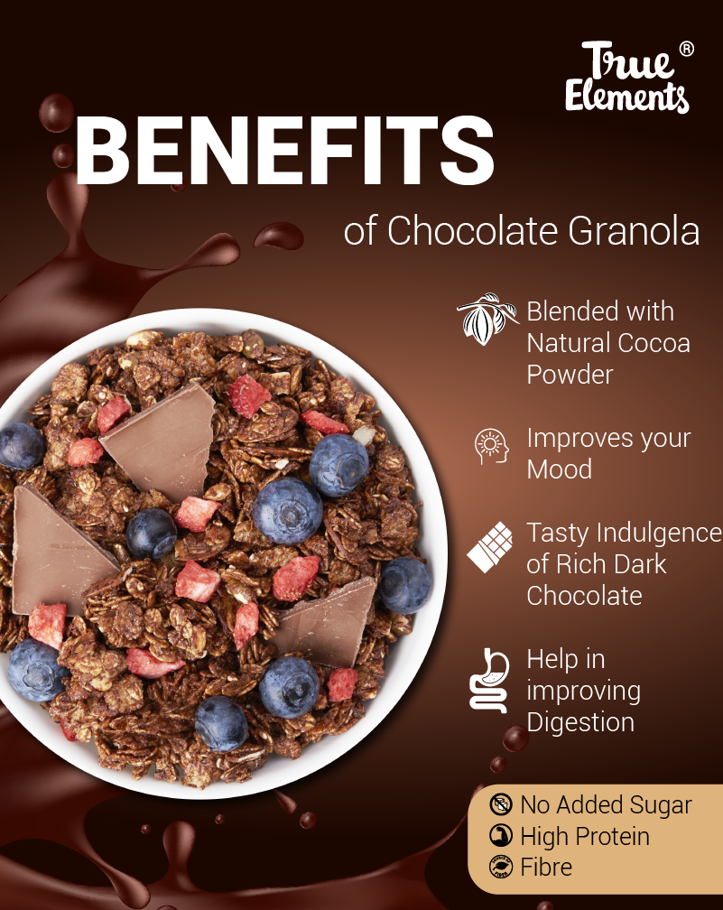 True Elements Dark Chocolate Granola 700gm