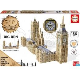 3D Big Ben e quebra-cabeça adulto Parliement