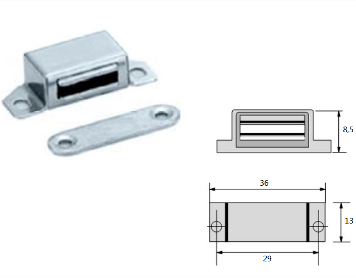 Single Magnetic Catch