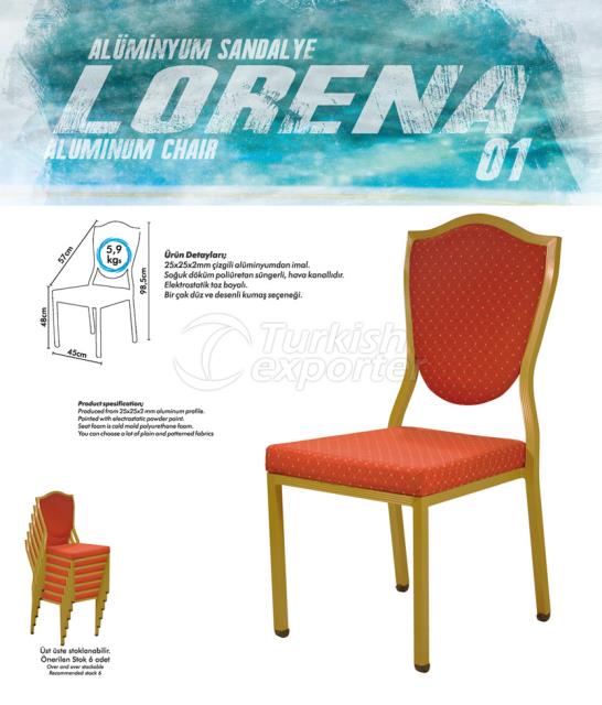 Cadeiras de Banquete de Alumínio LORENA01