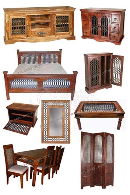 WOODEN & IRON FURNITURE