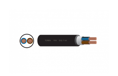 YVV, NYY 0.6/1 kV İki Damarlı Kablolar