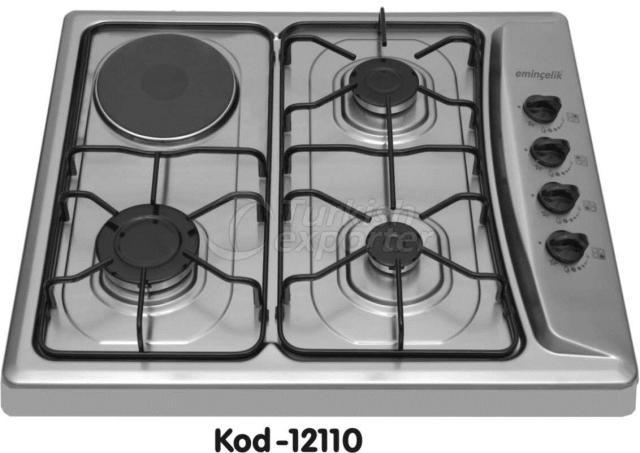 12110 Inox Hob 3+1
